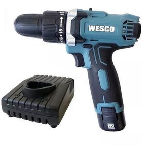 Parafusadeira/furadeira 12,0v 3/8 lit 1bat c/impacto wesco ws2547k s/bolsa