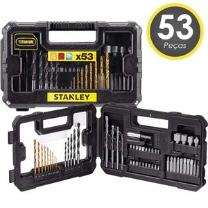 Kit furar-parafusar 53 pecas stanley sta7223-xj