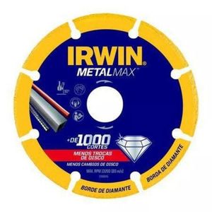 Disco corte 230,0mm (09) x 2,1 x f22 multiuso metalmax irwin 1998847