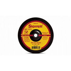 Disco desbaste 229,0mm (9 ) x 6,4 x f22 starrett dad230-64