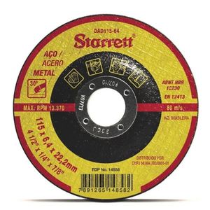 Disco desbaste 115,0mm (4.1/2" ) x 4,8 x f22 disco g1910