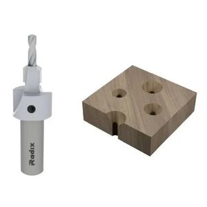 Escareador 45g broca:03,0mm externo:08,0mm esq c/chanfro radix g00-000061.
