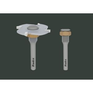 Fresa tm gr:14 08mm alt.15mm h1/4 s/r paralela com 2 cortes radix 140815.02