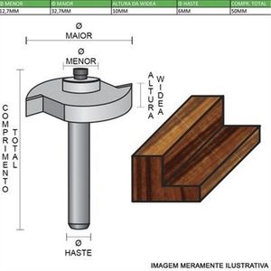 Fresa tm gr:27-181-a h6mm com r reta p/canal/rebaixe radix 27181ai.01