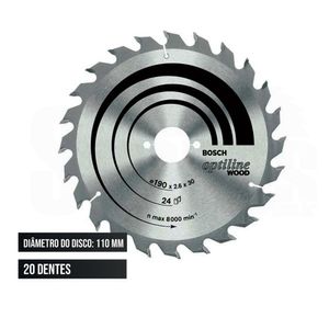 Disco de serra optiline 4.3/8 x 20mm x 20d 2608640839