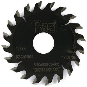 Riscador 100x25x24z esp.2,8mm duplo razi rz-sr02033