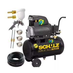 Compressor ar 8,6pés pratiko csi 8,6 25l 220v schulz + kit de acessorios