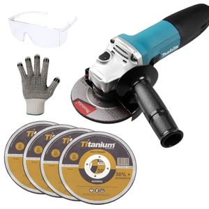 Esmerilhadeira angular 115mm 720w ga4530 makita + disco + kit