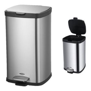 Lixeira inox c/pedal e balde 20l frame - 3066/101