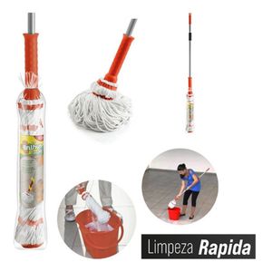 Mop torçao plastico 130x10cm brilhus bt2053