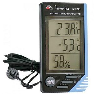 Relogio termo higrometro minipa mt-241