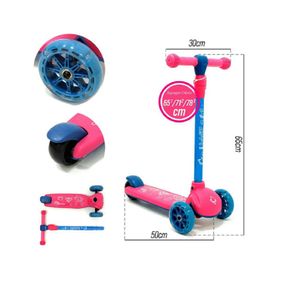 Patinete 3 rodas rosa pn20f1