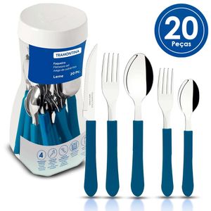 Faqueiro leme inox 20 peças tramontina