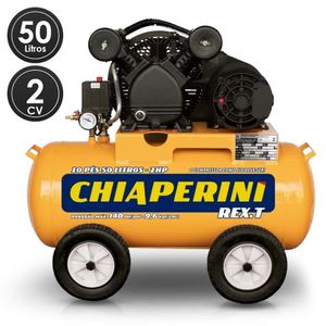 Compressor de ar chiaperini rex.t 10pes 50l 2cv com rodas
