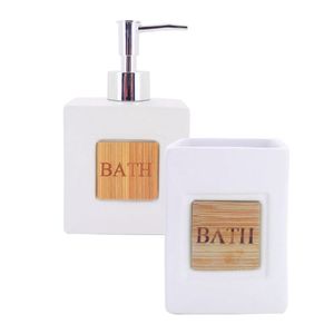 Jogo de banheiro bath white 2 peças mimo style