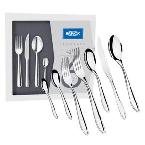 Faqueiro modena 24 peças inox serve até 6 pessoas 5119/102