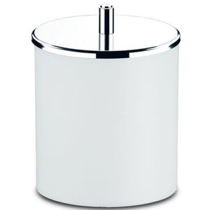 Lixeira pp 5,4 litros c/ tampa em aço inox decorline brinox