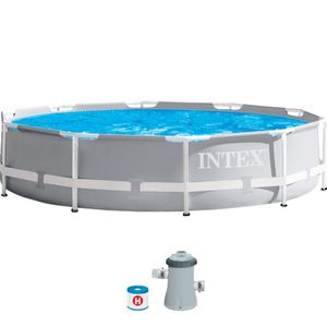 Piscina Estruturada 4.485L De Metal Com Bomba Prism Intex