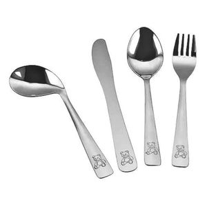 Jogo de talher infantil inox mimo style 4 peças