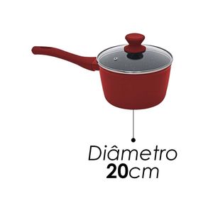 Panela 20cm 2,25 l revestimento cerâmico ps20pr mimo style