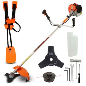 Roçadeira gasolina profissional 3hp 2t 62cc vulcan vr620h