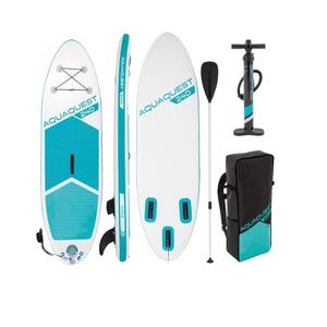 Prancha inflável intex aqua quest 240 c/ remo bomba mochila