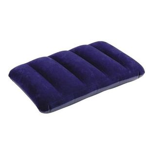 Travesseiro inflável aveludado intex camping 68672