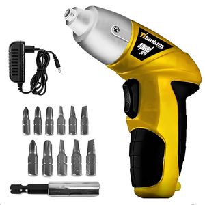 Parafusadeira elétrica titanium speed pró bivolt c/ 11 bits