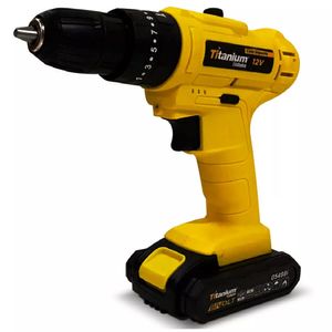 Parafusadeira a bateria de impacto 12v com 40 peças titanium