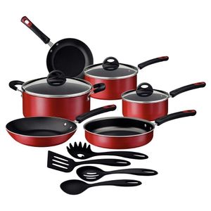 Jogo de panela tramontina antiaderente utensílios 10 pçs