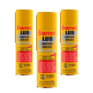 Kit 3 óleos lubrificante desengripante multiuso 300 ml starrett