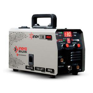 Inversor de solda 130 inova soldas + esquadro magnético 12kg