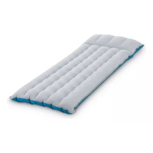 Colchão inflável solteiro intex p/camping compacto aveludado