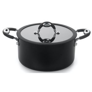 Caçarola dom preta 24cm 5,4l alumínio antiaderente