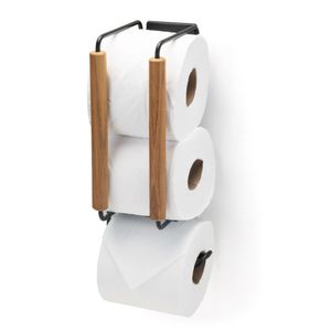 Suporte para papel higiênico de parede adesivo branco Eco Arthi