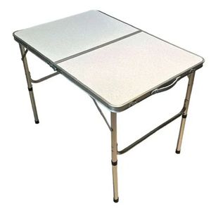 Mesa p/ piquenique dobravel aluminio ajustavel 90x60x70cm 7679
