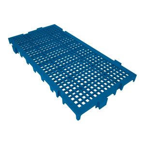 Piso plástico modular 250 x 500mm azul
