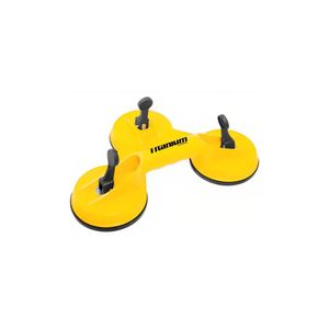 Ventosa tripla plástico abs vidro mármore 120kg titanium