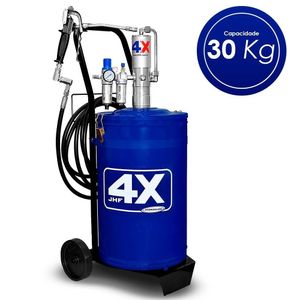 Bomba propulsora pneumatica de graxa jhf 4x 30 kg c/carrinho 8454