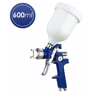 Pistola pintura gravitacional 1,4mm copo 600ml hg-50 blue chiaperini