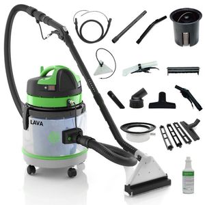 Lavadora extratora aspirador 27l lava pro ipc + kit completo