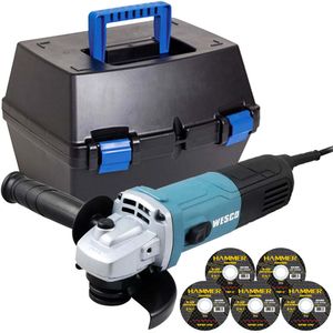 Esmerilhadeira angular 4.1/2 850w ws4700 + brinde + maleta 110v