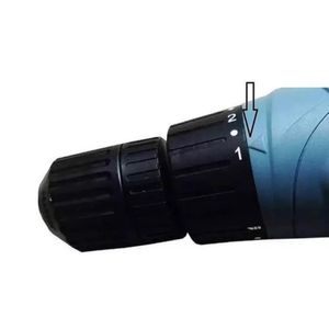 Parafusadeira furadeira 3/8'' ws3231 wesco + maleta + kit de bits