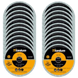 Kit 50 unidades de disco de corte fino 11,5cm 5047 titanium