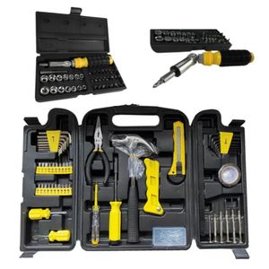 Jogo kit de ferramentas 200 pcs c/soquetes e chaves + 41 peças