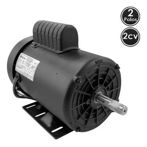 Motor elétrico 2cv p2 alta rotação monofásico fechado nova