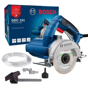 Serra marmore 4.3/8" 1500w 12200rpm +disco+caixa - gdc 151 110v