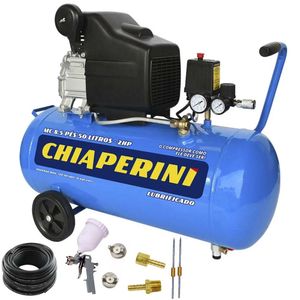 Motocompressor 50l 2hp 120psi mc 8.5/50 chiaperini + kit 110v