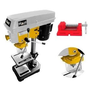Furadeira bancada 13mm (1/2") 375w rz-fb13/m + morsa fixa 064mm p/furadeira-bancada - ms113 110v