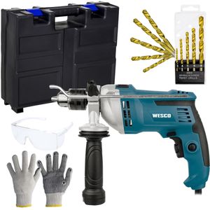 Furadeira impacto parafusadeira 1/2 1000w ws3176 wesco + kit 110v